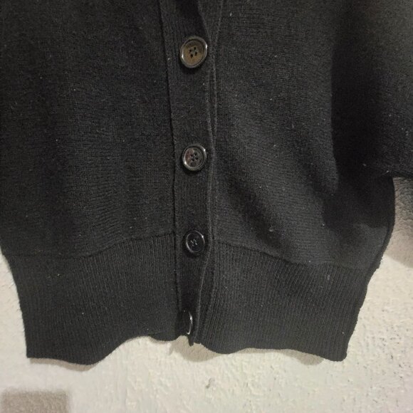 AGB Womens Black gorpcore Button-Front Cardigan Sweater XL - Picture 4 of 6